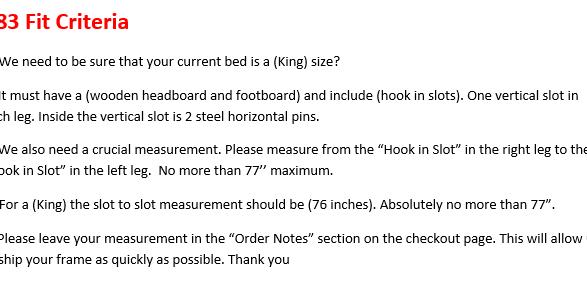 King Hook-in Steel Waterbed Frame K83