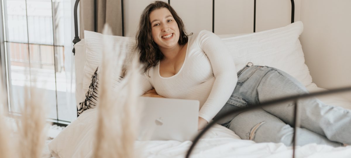 A heavy, plus sized person on a bed frame