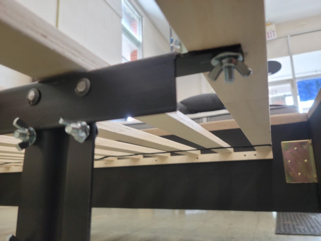 Platform Bed Girder Support Show Bottom Bolts