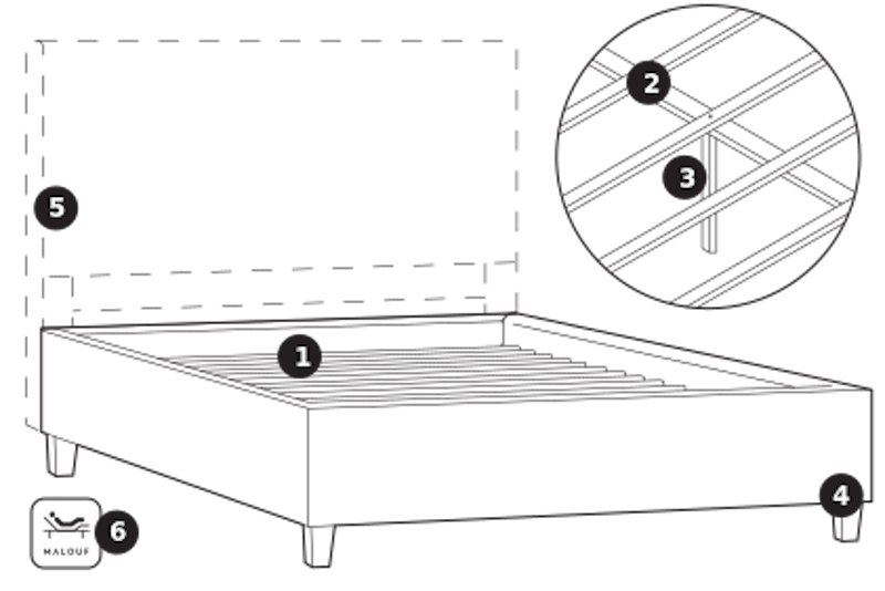 Platform Bed Girder Support.